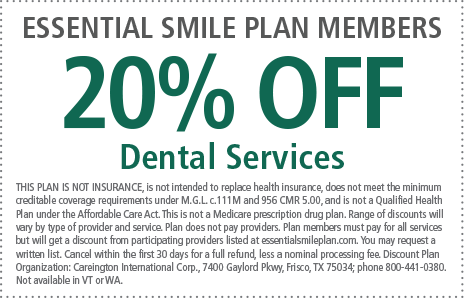 20% off dental services